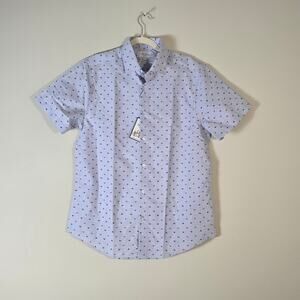 Tom Baine London men XL nwt dolphin print short sleeve button up casual shirt.